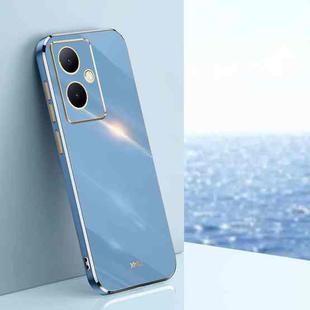 For vivo Y78+ XINLI Straight Edge 6D Electroplate TPU Phone Case(Celestial Blue)