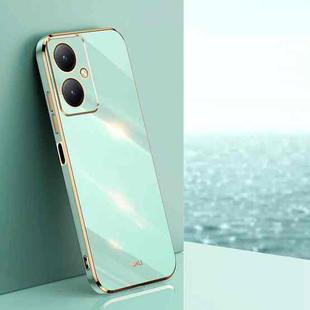 For vivo Y35M+ XINLI Straight Edge 6D Electroplate TPU Phone Case(Mint Green)