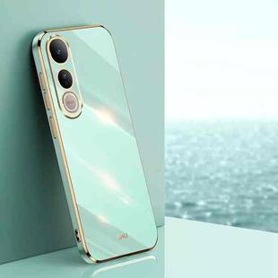 For vivo V50 Lite XINLI Straight Edge 6D Electroplate TPU Phone Case(Mint Green)