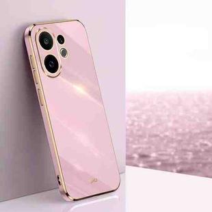 For vivo S30 5G XINLI Straight Edge 6D Electroplate TPU Phone Case(Cherry Purple)