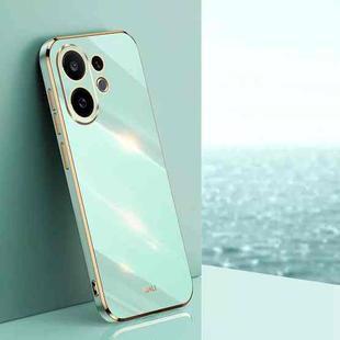 For vivo S30 5G XINLI Straight Edge 6D Electroplate TPU Phone Case(Mint Green)