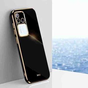 For vivo S18 Pro XINLI Straight Edge 6D Electroplate TPU Phone Case(Black)