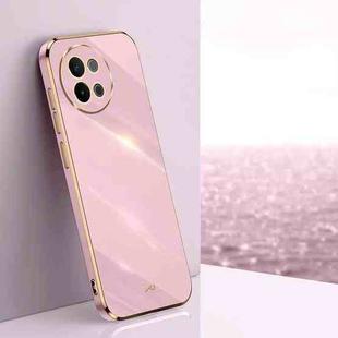 For vivo S18e XINLI Straight Edge 6D Electroplate TPU Phone Case(Cherry Purple)