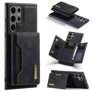 For Samsung Galaxy S24 Ultra 5G DG.MING M2 Series 3-Fold Multi Card Bag + Magnetic Phone Case(Black)