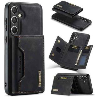 For Samsung Galaxy S24 5G DG.MING M2 Series 3-Fold Multi Card Bag + Magnetic Phone Case(Black)