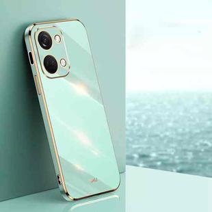 For OnePlus Ace 2V XINLI Straight Edge 6D Electroplate TPU Phone Case(Mint Green)