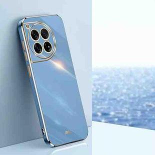 For OnePlus 12 XINLI Straight Edge 6D Electroplate TPU Phone Case(Celestial Blue)