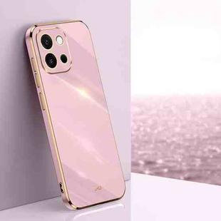 For OnePlus 13T XINLI Straight Edge 6D Electroplate TPU Phone Case(Cherry Purple)