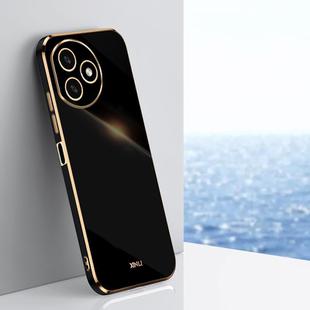 For Honor X50i+ 5G XINLI Straight Edge 6D Electroplate TPU Phone Case(Black)