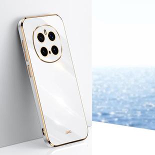 For Honor Magic7 Pro XINLI Straight Edge 6D Electroplate TPU Phone Case(White)
