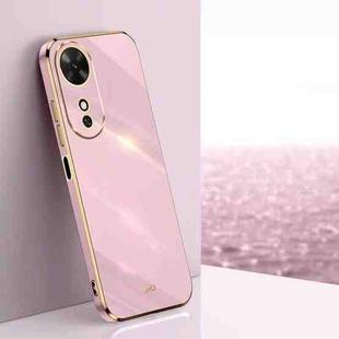 For Honor Play 60 XINLI Straight Edge 6D Electroplate TPU Phone Case(Cherry Purple)