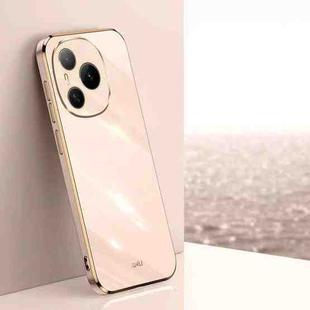 For Honor Power XINLI Straight Edge 6D Electroplate TPU Phone Case(Pink)