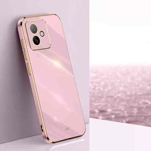For Honor X60 GT XINLI Straight Edge 6D Electroplate TPU Phone Case(Cherry Purple)