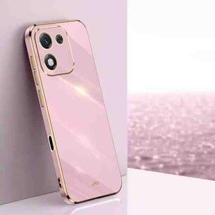 For Honor X70i XINLI Straight Edge 6D Electroplate TPU Phone Case(Cherry Purple)