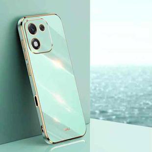 For Honor X70i XINLI Straight Edge 6D Electroplate TPU Phone Case(Mint Green)
