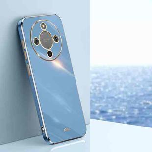 For Honor X70 5G XINLI Straight Edge 6D Electroplate TPU Phone Case(Celestial Blue)