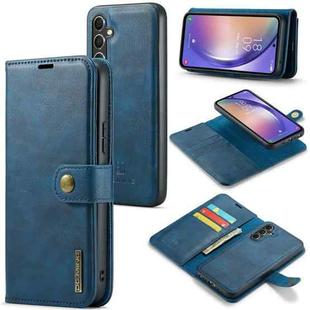 For Samsung Galaxy A54 5G DG.MING Crazy Horse Texture Detachable Magnetic Leather Case(Blue)