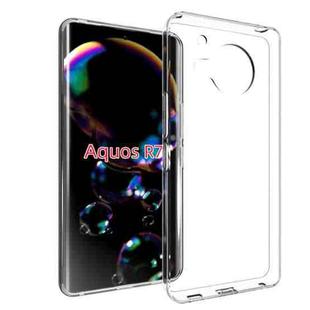 For Sharp Aquos R7 Waterproof Texture TPU Phone Case(Transparent)