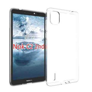 For Nokia C2 2nd Edition Waterproof Texture TPU Phone Case(Transparent)