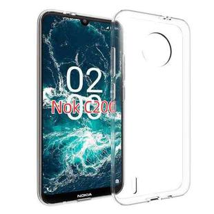 For Nokia C200 Waterproof Texture TPU Phone Case(Transparent)