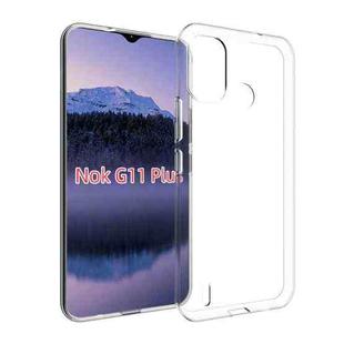 For Nokia G11 Plus Waterproof Texture TPU Phone Case(Transparent)