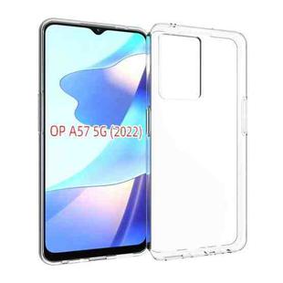 For OPPO A57 5G 2022 Waterproof Texture TPU Phone Case(Transparent)