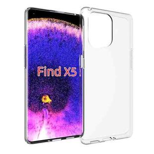 For OPPO Find X5 Waterproof Texture TPU Phone Case(Transparent)