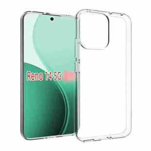 For OPPO Reno14 5G Global Waterproof Texture TPU Phone Case(Transparent)
