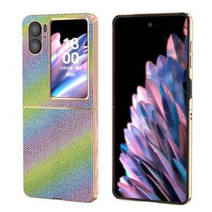 For OPPO Find N2 Flip Nano Plating Diamond Phone Case(Rainbow Diamond)