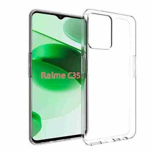 For Realme C35 Waterproof Texture TPU Phone Case(Transparent)