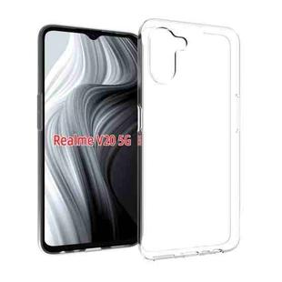 For Realme V20 5Ｇ Waterproof Texture TPU Phone Case(Transparent)