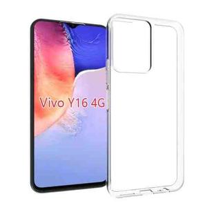 For vivo Y16 4G Waterproof Texture TPU Phone Case(Transparent)