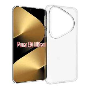 For Huawei Pura 80 Ultra 5G Waterproof Texture TPU Phone Case(Transparent)