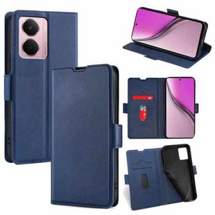 For Realme P3 Pro 5G Global Ultra-thin Voltage Side Buckle Horizontal Flip Leather Phone Case(Blue)