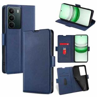 For Realme C71 4G Ultra-thin Voltage Side Buckle Horizontal Flip Leather Phone Case(Blue)