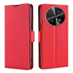 For Huawei nova 12i 4G Ultra-thin Voltage Side Buckle Horizontal Flip Leather Phone Case(Red)