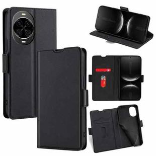 For Huawei nova 14 5G Ultra-thin Voltage Side Buckle Horizontal Flip Leather Phone Case(Black)