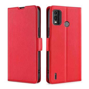 For Nokia G11 Plus Ultra-thin Voltage Side Buckle Horizontal Flip Leather Phone Case(Red)