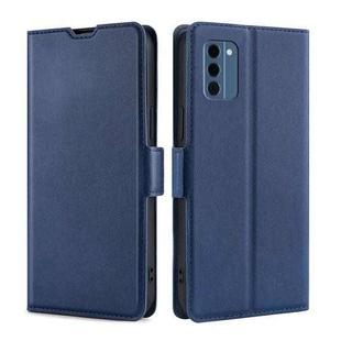 For Nokia C300 4G US Version Ultra-thin Voltage Side Buckle Horizontal Flip Leather Phone Case(Blue)