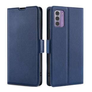 For Nokia G42 5G Ultra-thin Voltage Side Buckle Horizontal Flip Leather Phone Case(Blue)