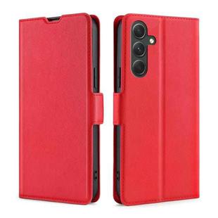 For Samsung Galaxy A54 5G Ultra-thin Voltage Side Buckle Horizontal Flip Leather Phone Case(Red)