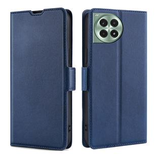 For OnePlus Ace 3 Pro 5G Ultra-thin Voltage Side Buckle Horizontal Flip Leather Phone Case(Blue)
