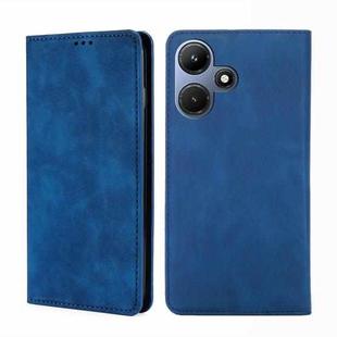 For Infinix Hot 30i 4G Skin Feel Magnetic Leather Phone Case(Blue)