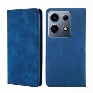 For Infinix Note 30 5G Skin Feel Magnetic Leather Phone Case(Blue)