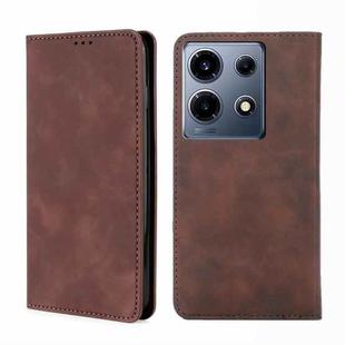 For Infinix Note 30 VIP 5G Skin Feel Magnetic Leather Phone Case(Dark Brown)