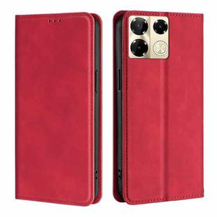 For Infinix Note 40 Pro 5G Skin Feel Magnetic Leather Phone Case(Red)