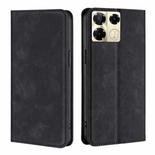 For Infinix Note 40 Pro 5G Skin Feel Magnetic Leather Phone Case(Black)