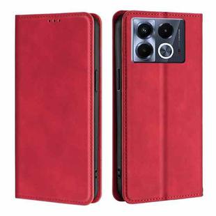 For Infinix Note 40 5G Skin Feel Magnetic Leather Phone Case(Red)