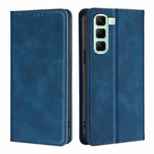 For Infinix Hot 50 5G Skin Feel Magnetic Leather Phone Case(Blue)