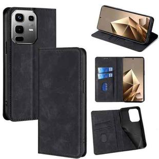 For Infinix Note 50 4G Skin Feel Magnetic Leather Phone Case(Black)